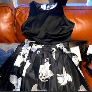 Black/white/ grey formal/prom dress. NWT never worn.